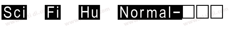 Sci Fi Hu Normal字体转换